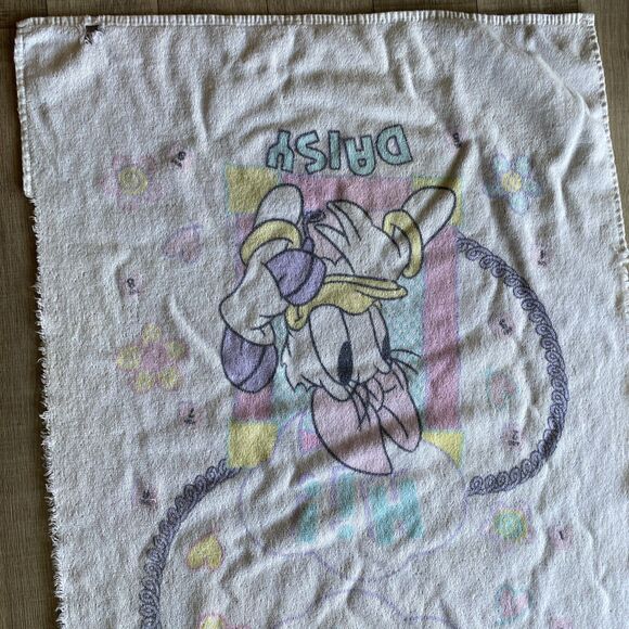 Vintage Minnie Mouse Daisy Duck Towel Disney Franco 100% Cotton Beach Bath - Picture 3 of 8